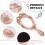 Vintage hand mirror with handle pink rose design 1 piece 2
