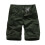 Short cargo homme coupe décontractée vert armée XXL 1