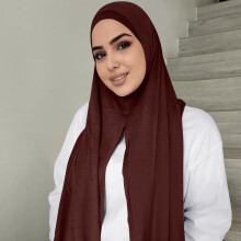 Scarf for Women Muslim Head Scarf Solid Color Long Wrap Scarves Cotton Fashion Scarves