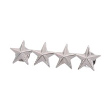 Insignia de rango estilo chino con estrella metálica (1 pieza)