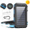 Solární powerbanka 20000mAh se 4 kabely modrá 1
