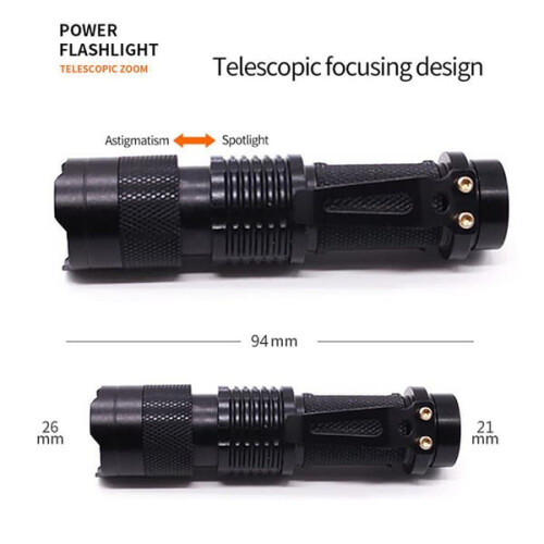 Mini UV flashlight LED ultraviolet lamp 2