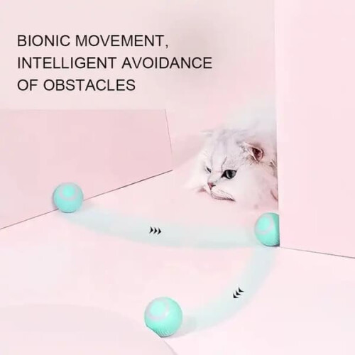 Cat Toy Moving Ball Pink 1 Piece 1