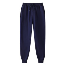 Pantalones de hip hop para hombre, color liso, pantalones deportivos con puños
