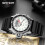 SANDA Men's Quartz Digital Dive Watch Black Blue 6