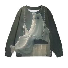 Bluza dziecięca na Halloween, unisex, długi rękaw, okrągły dekolt, rozmiar