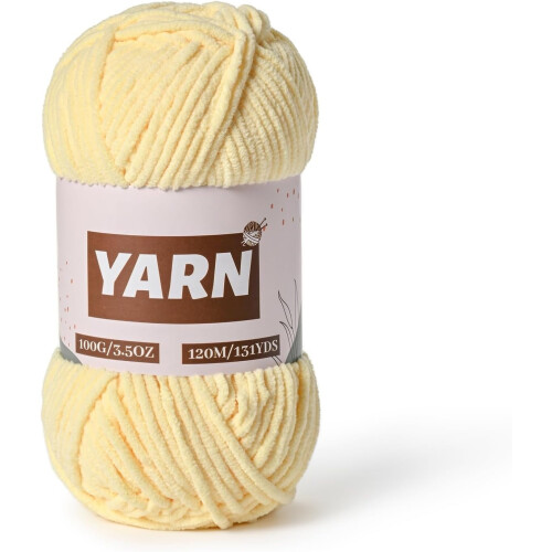 Pluche chenille haakgaren 100 g