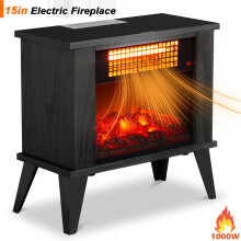 Elektrische haardkachel 1000W Compact 15 inch