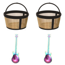 Filtre à café réutilisable 4-5 tasses, 2 pièces avec 2 cuillères