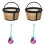 Genanvendelig kaffefilter, 4-5 kopper, 2 stk. med 2 skeer 1