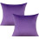 Ensemble de 2 housses de coussin en velours 40 x 40 cm 1