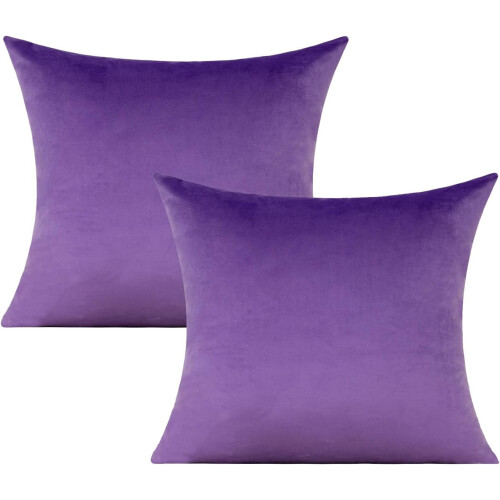 Ensemble de 2 housses de coussin en velours 40 x 40 cm