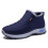 Damen-Winterstiefeletten, blau, warm gefüttert 1
