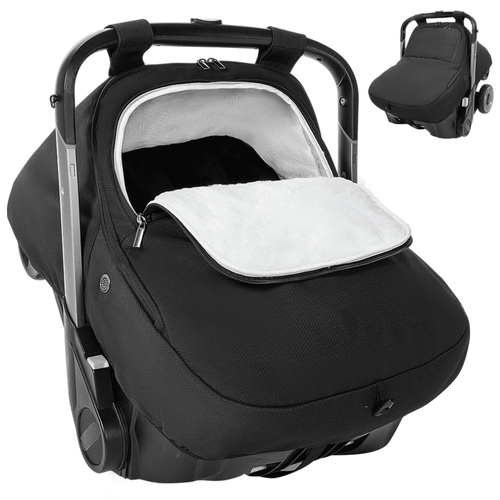Baby Car Seat Cover Windproof Winter Black