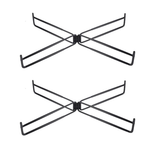 2pcs Multifunctional Camping Foldable Cooler Stand Storage Box Portable Storage Ice Bucket Holder for Camping BBQ
