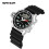 SANDA men's quartz digital dive watch black 2