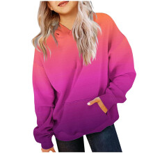 Oversize-Hoodies mit Farbverlauf für Mädchen, lockere Passform, Größen 2-13