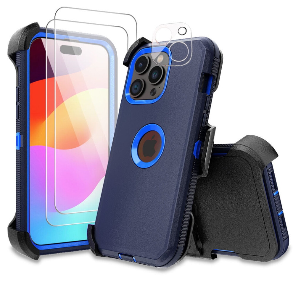 Iphone 15 Case With Screen Protector And Belt Clip 972899394273