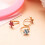 Anéis da moda em zinco estilo princesa, 36 peças 6