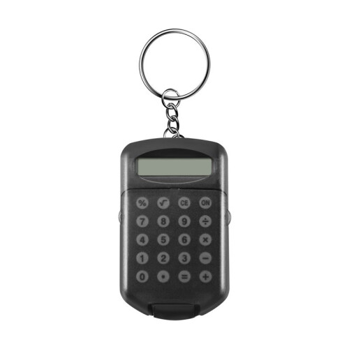 Gray Plastic Casing 8 Digits Electronic  Calculator w Keychain