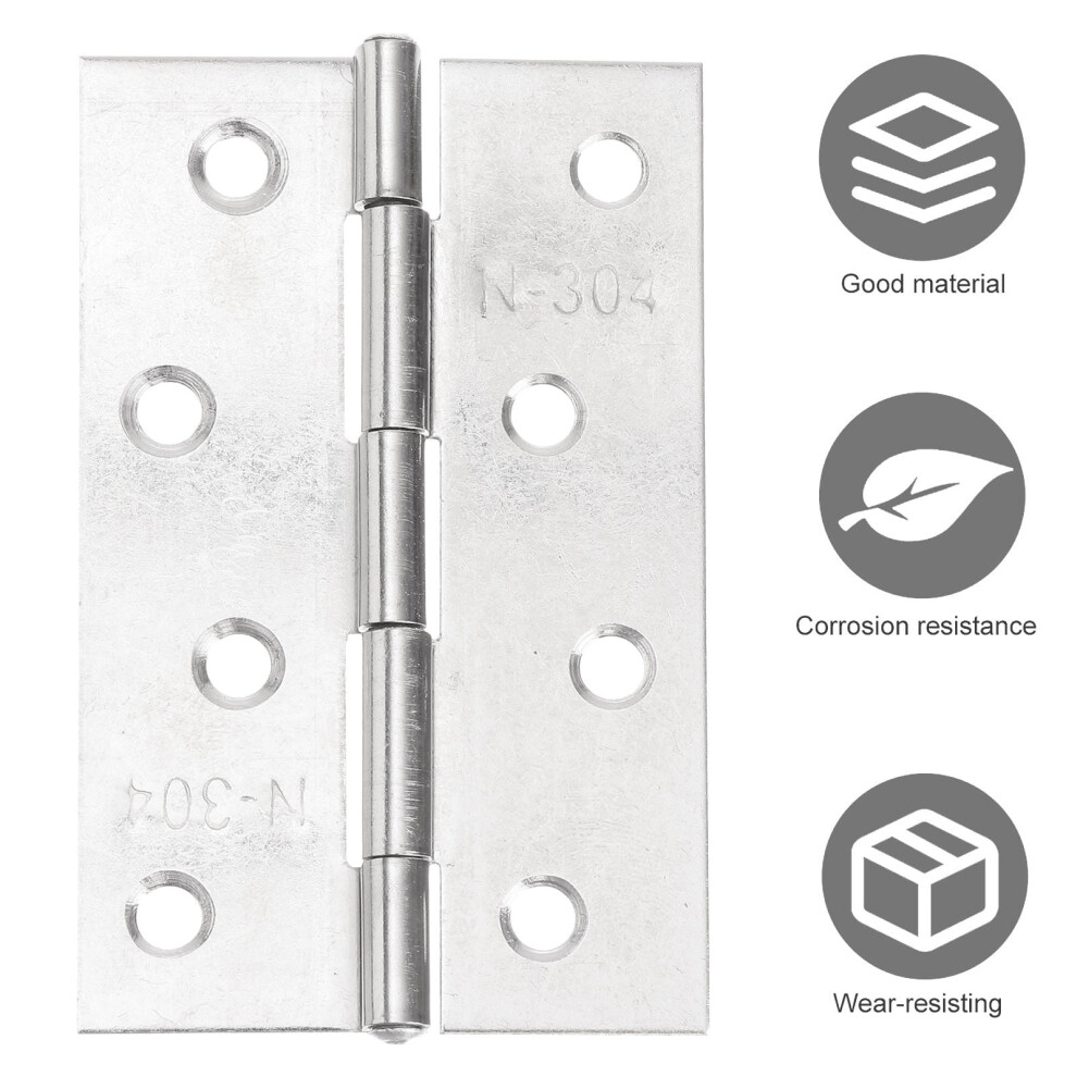 Small Round Cabinet Door Hinges Silver 6 Pcs 9558633529043