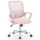 Ergonomic Desk Chair with Lumbar Support 250 lbs Pink 1