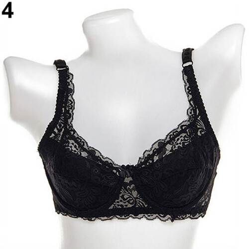 Dame blonde-bralette med polstring, bøylefri, dyp V-formet, B-cup 1