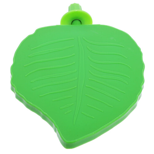 Leaf-shaped parrot perch stand for cockatiels and small