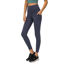 Calças legging de ioga femininas de cintura alta, macias e elásticas.