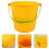 QUMONIN beach sand bucket with handle 2 pcs 6