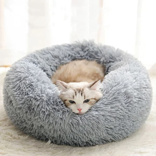 Cat and Dog Bed Gray Sleeping Place 1