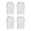 Gutter Downspout Guards Aluminum 3.5 Inch 4 Pcs 1