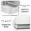 Stainless Steel Rectangular Roasting Pan for Fish and 4