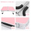 Aluminum Picnic Table 60x40x28 cm Pink 8