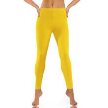 Calça de ioga feminina, cor sólida, justa, cintura elástica.