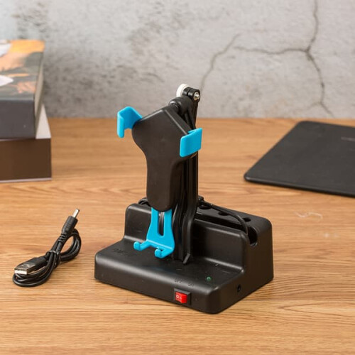 Dispositivo de balanço para celular PC com pedômetro automático (azul) 2