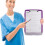 Clipboard 8.5" x 11" with storage and pen holder 6