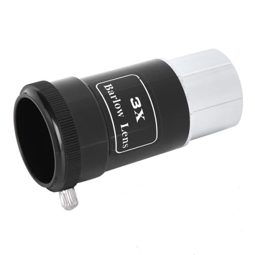 Monocular Telescope Eyepiece Plastic Black 1.25 Inch 3X 1