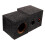 Car Subwoofer Box DIY Accessory 1 Pair Black Wood 5