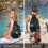Gym backpack with dry/wet separation and drawstring pink 2