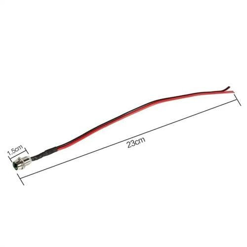 Lampe à diode bleue, montage encastré 8 mm, lot de 4 2