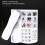Milue Button Landline Telephone for Elderly with Adjustable 6