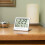 LCD desk clock with temperature display 4