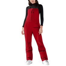 Dames skibroek met bretels, winddicht, geïsoleerd en softshell-design