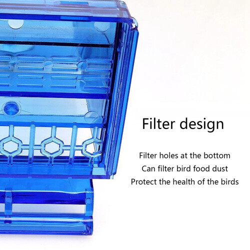 Automatic bird feeder for parakeets and cockatiels plastic 2