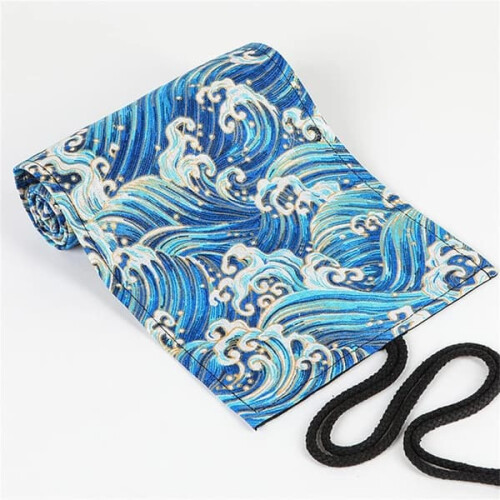 Pencil Case Rolling Bag for Artists with 24 Slots Blue 1