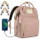 Rosa Wickelrucksack mit isoliertem Flaschenfach 1