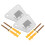 Support mural pour ventilateur de plafond robuste argenté 1