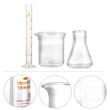 Set aus 3 Messzylindern aus Glas