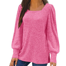 Lenago women's sweater loose fit long sleeve solid color